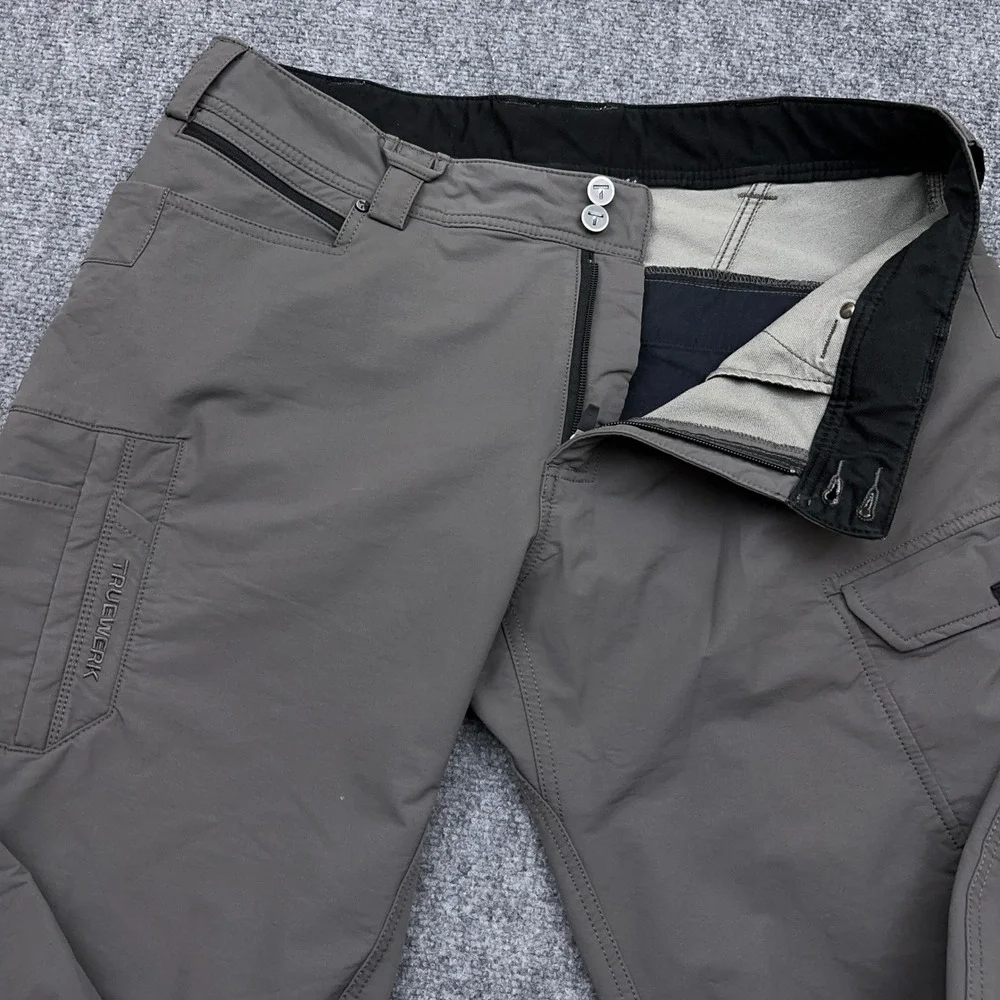 TRUEWERK T2 WerkPant Men's 38x34 Deep Grey Straight Stretch Technical Work Pant